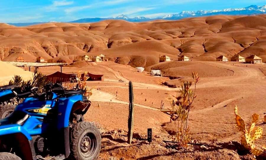 Quad bike and Lunch & Pool in Desert Marrakech Agafay - The Marrakech pickup and scenic drive