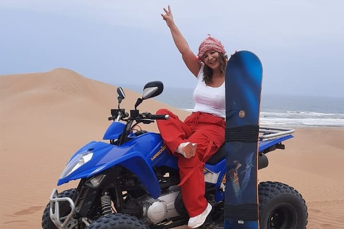 Quad Bike and Sandboarding on Sand Dunes Wild Beach - Key points at a glance