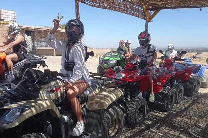 Quad Biking Agafay desert - The black Berber tent and mint tea stop