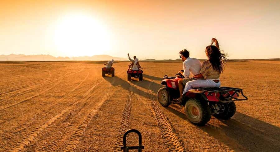 Quad biking in Agafay Desert with lunch & Camel Ride & pool - Pool Time in the Desert
