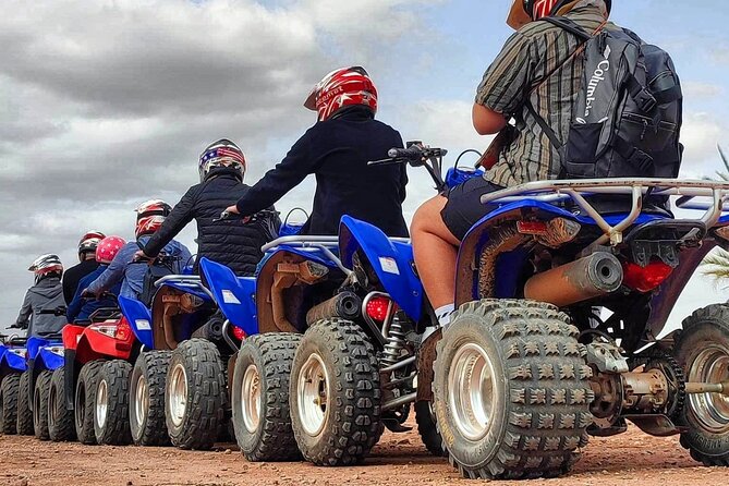 Quad Marrakech palmeraie trips - Riding through palms, villages, and dusty tracks