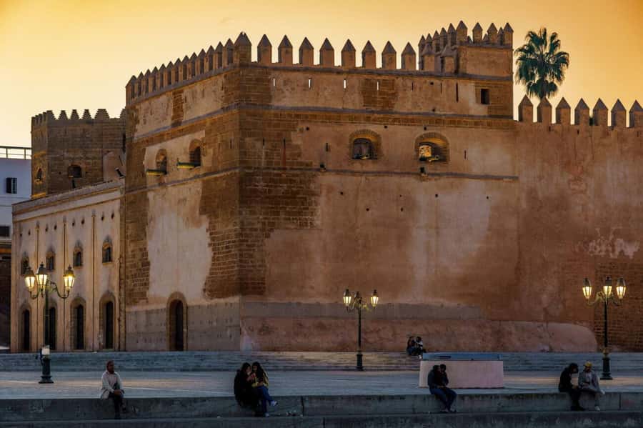 Rabat: Night Tour with traditional Moroccan Dinner - Sunset at the Kasbah of the Udayas
