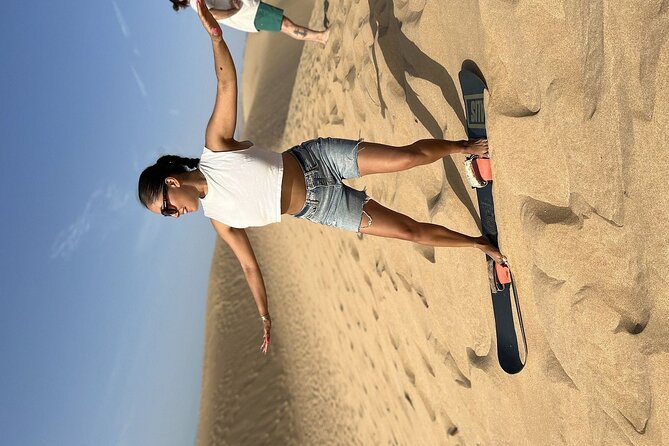Sandboarding with Panoramic Views of the ocean and Agadir Desert - Arriving at Tamri National Park
