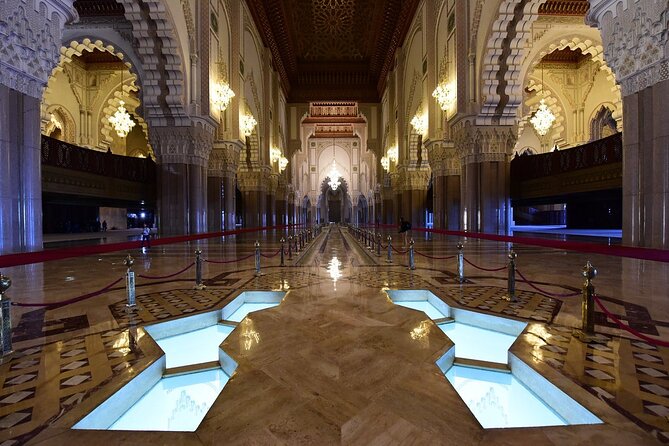 Skip the line Hassan II Mosque guided Tour entry tickets included - Inside the Moorish design and courtyards