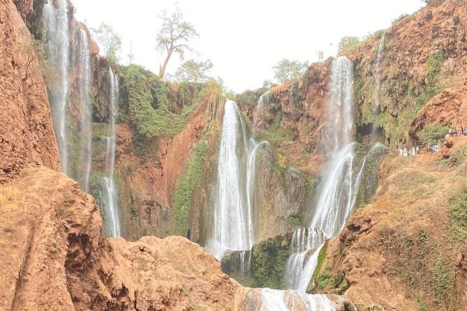 Small group Ouzoud Waterfall Guided Tour Boat Ride from Marrakech - The boat ride below the falls