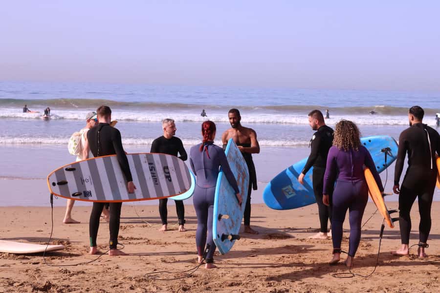 Surf Lessons with Local instructor - Learning to surf beside Taghazout’s fishing villages