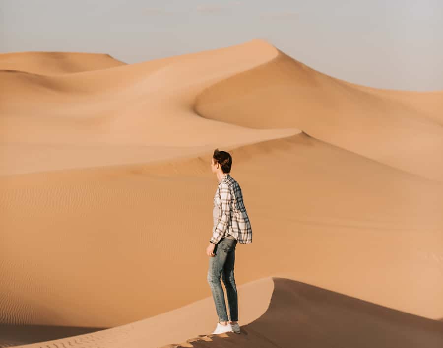 the luxury 2days 1night desert tour from fez to fez/marakech - Sunset over the golden dunes
