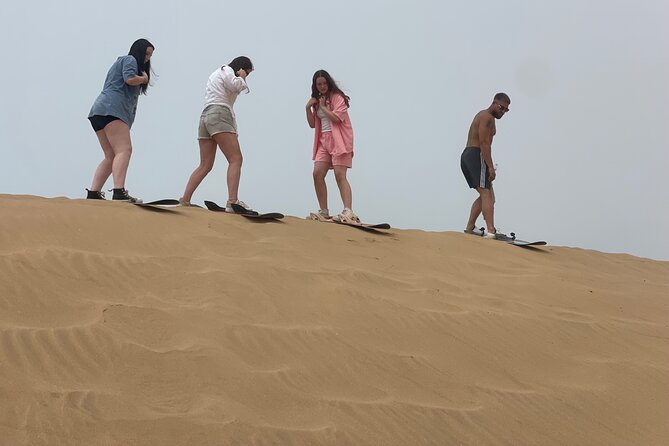 Timlalin Dunes & Sandboarding From Agadir - Learning the basics before your first run