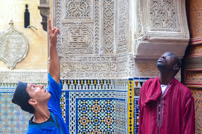 Tour guide in the old city of Fez - Bab Boujloud, Fez’s blue gateway