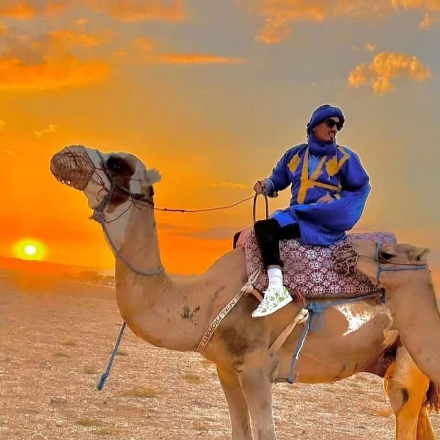 Unforgettable Desert Night: Dinner, Camel Ride & Quad Bike - Dinner with music, dancing, and fire